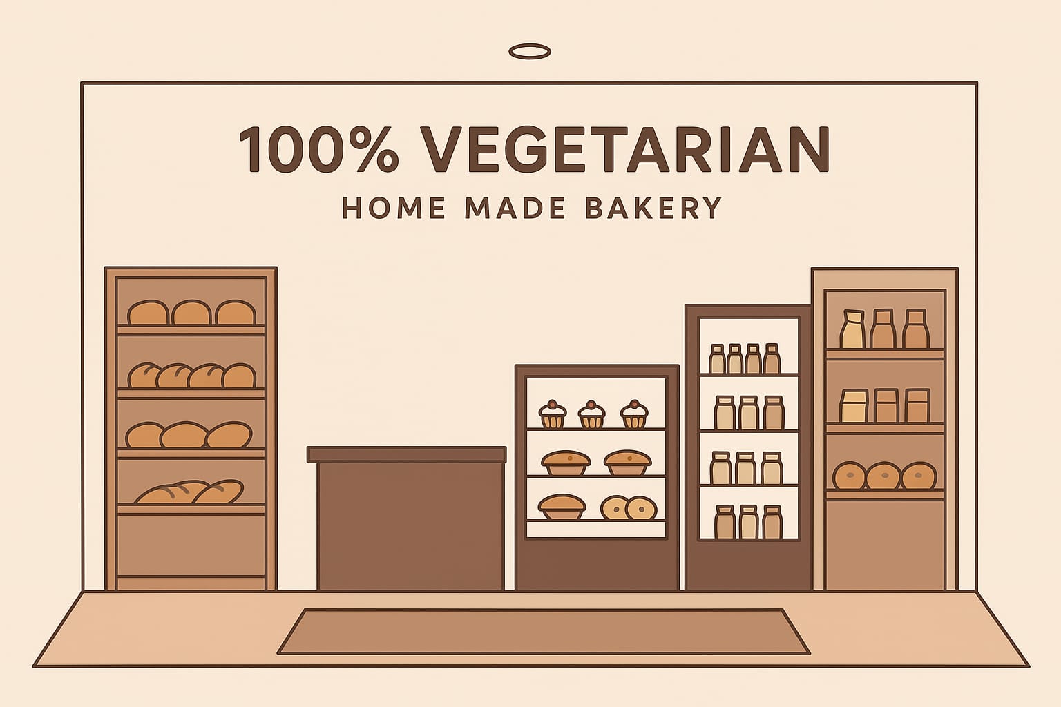 Bakery chef cutting cake